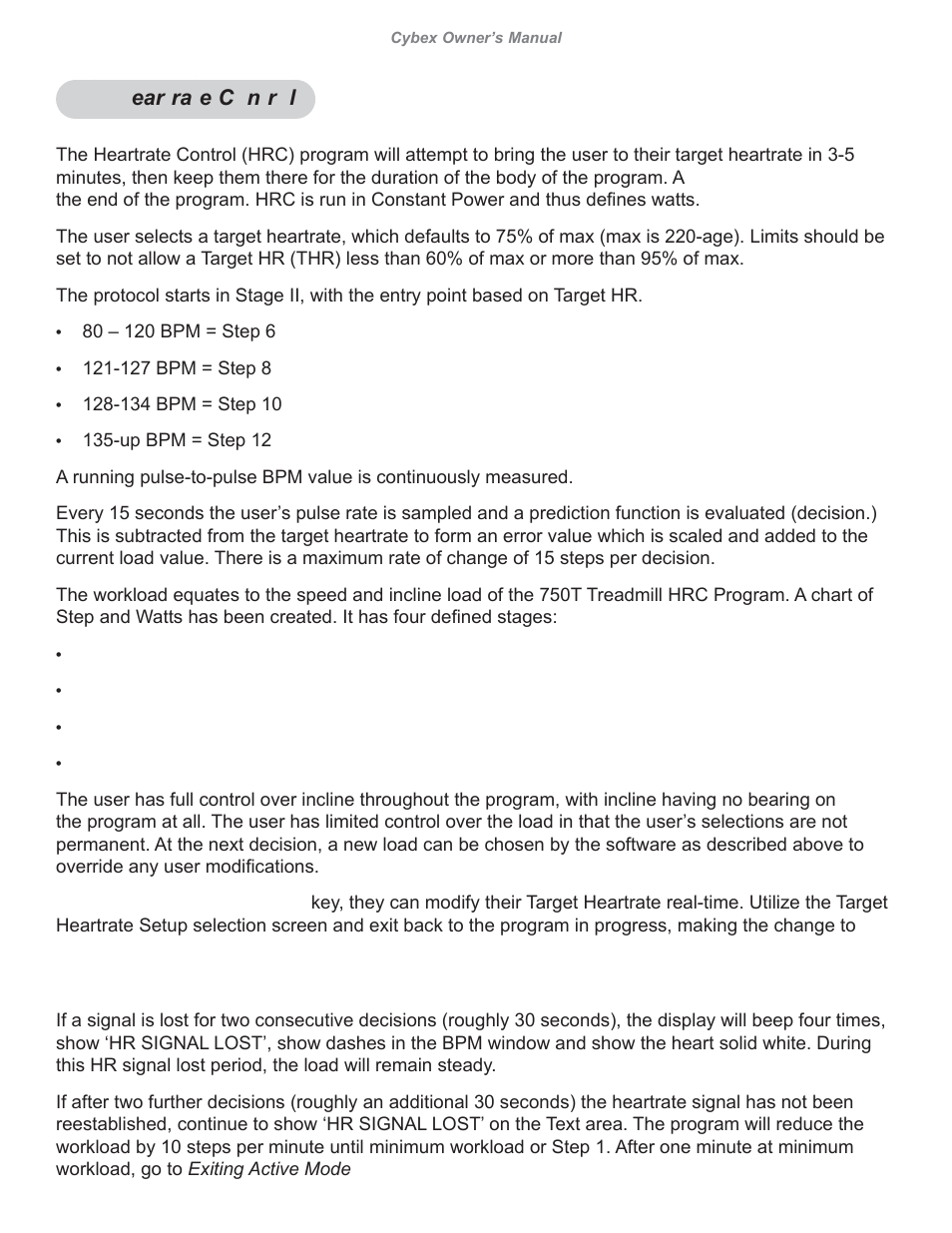 Cybex 626A Arc Trainer User Manual | Page 89 / 94