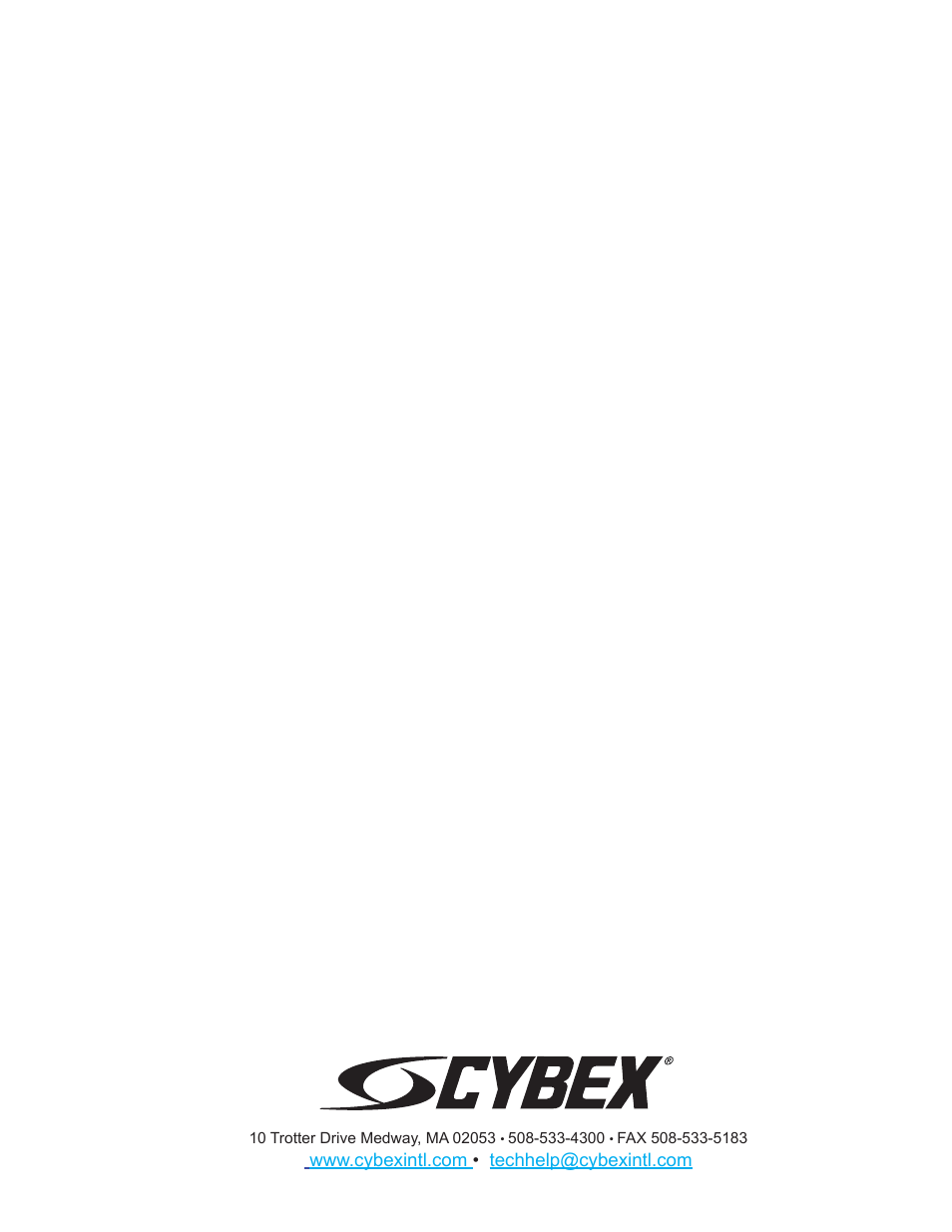 Cybex 625A Arc Trainer User Manual | Page 94 / 94