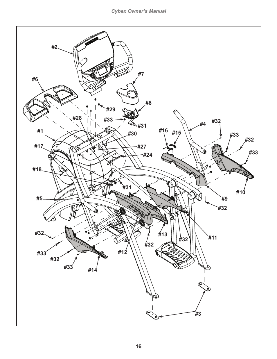 Cybex 770A Arc Trainer User Manual | Page 16 / 96