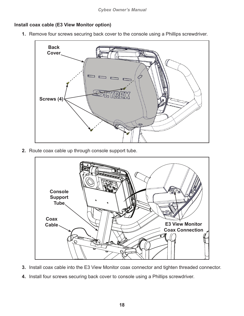 Cybex 770A Arc Trainer User Manual | Page 18 / 96