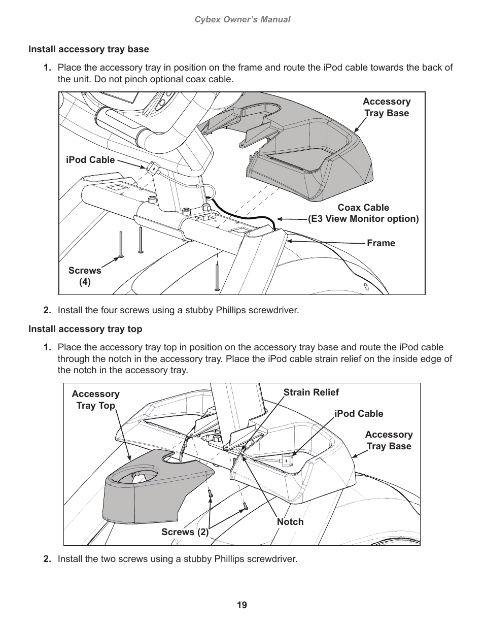 Cybex 770A Arc Trainer User Manual | Page 19 / 96