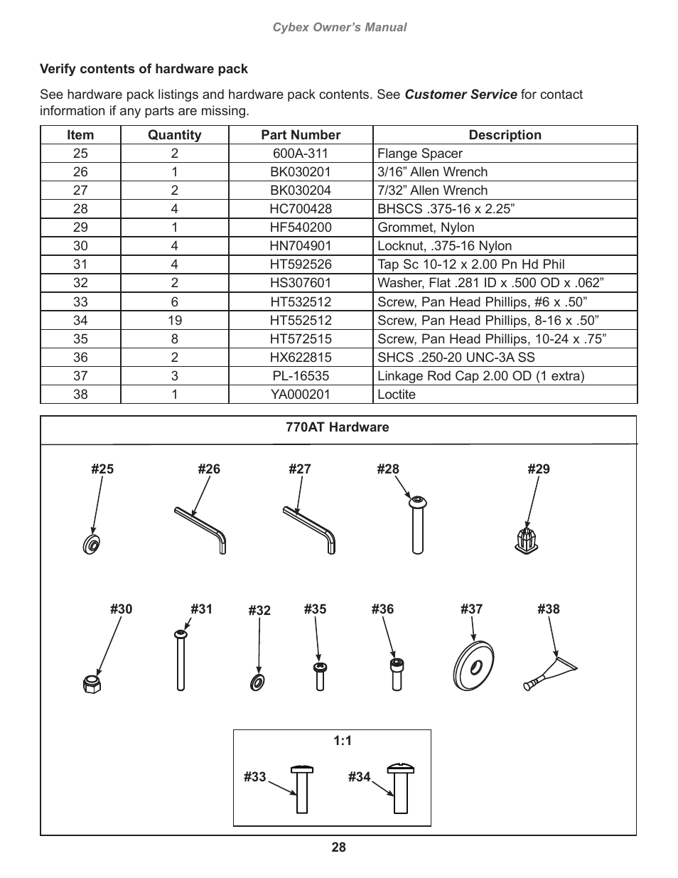 Cybex 770A Arc Trainer User Manual | Page 28 / 96