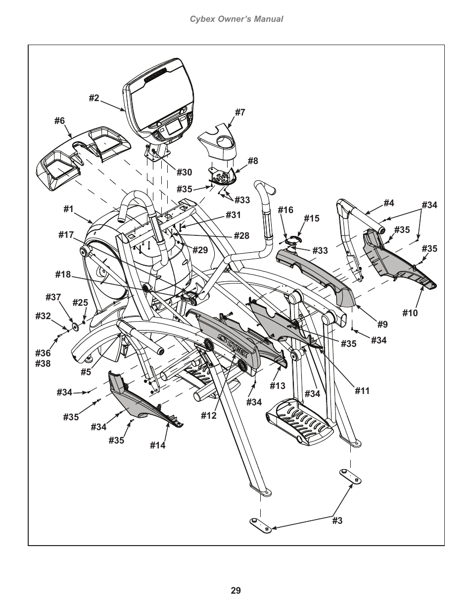 Cybex 770A Arc Trainer User Manual | Page 29 / 96