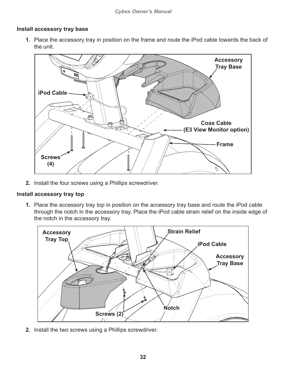 Cybex 770A Arc Trainer User Manual | Page 32 / 96