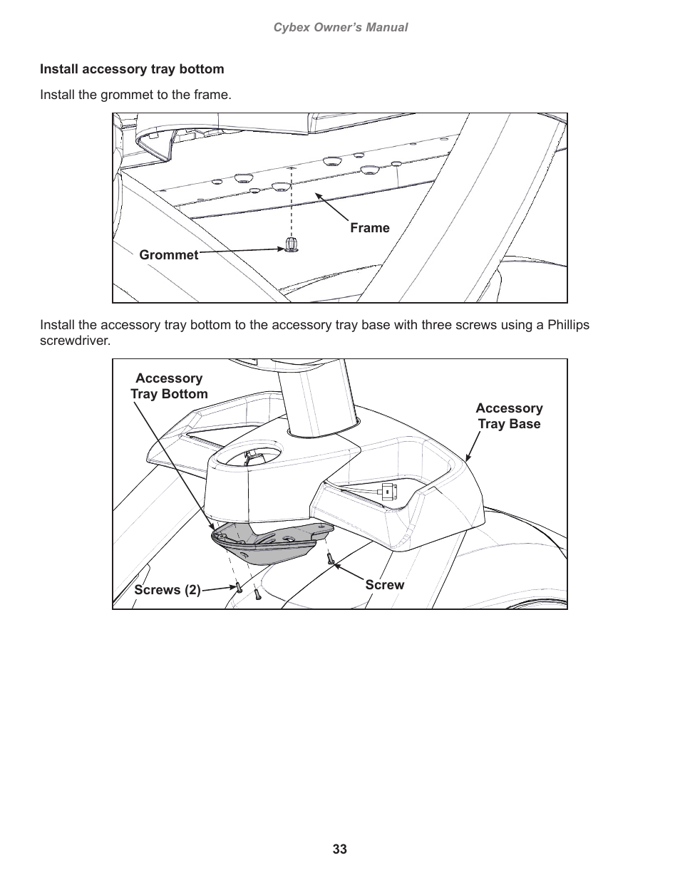 Cybex 770A Arc Trainer User Manual | Page 33 / 96