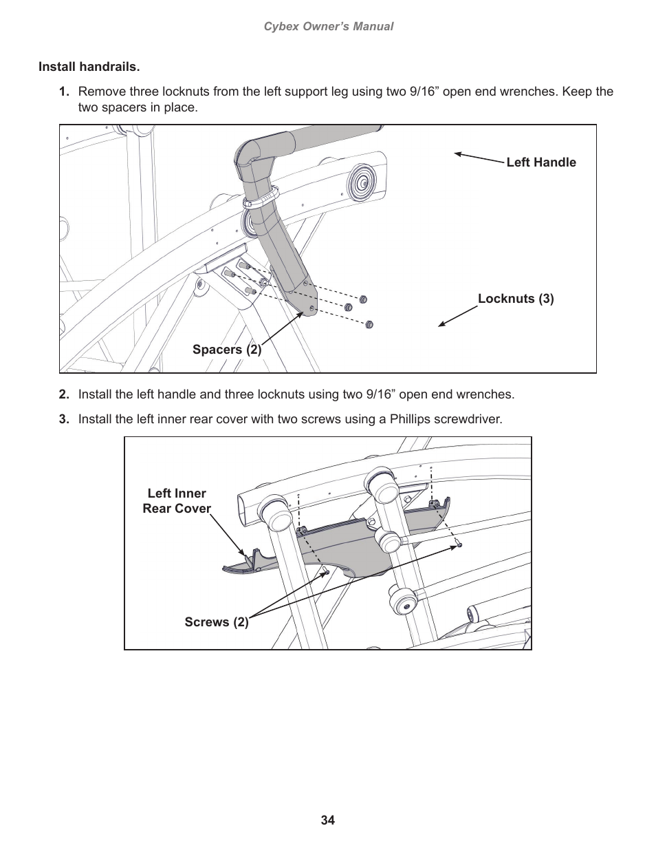 Cybex 770A Arc Trainer User Manual | Page 34 / 96