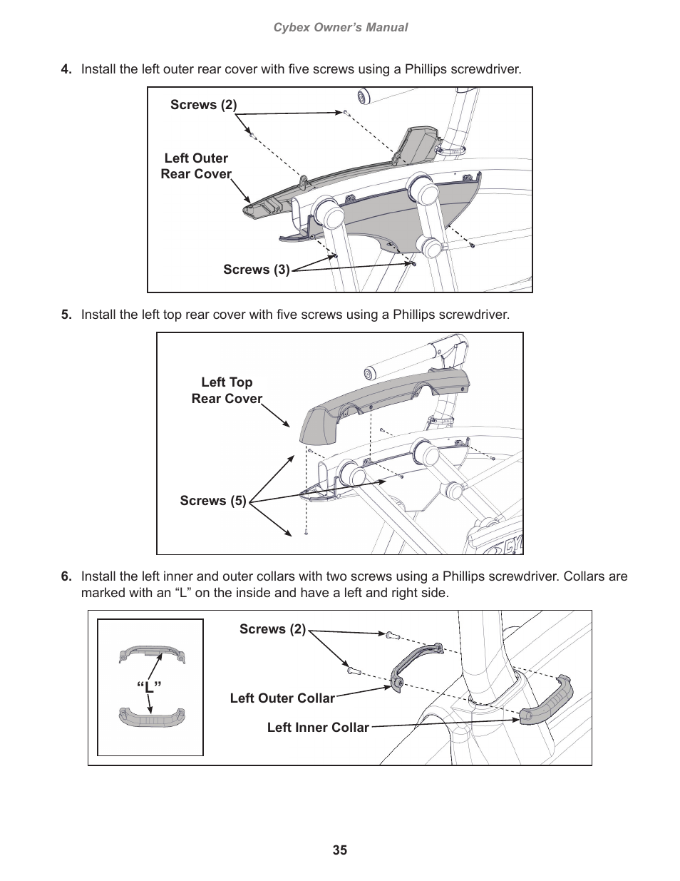 Cybex 770A Arc Trainer User Manual | Page 35 / 96