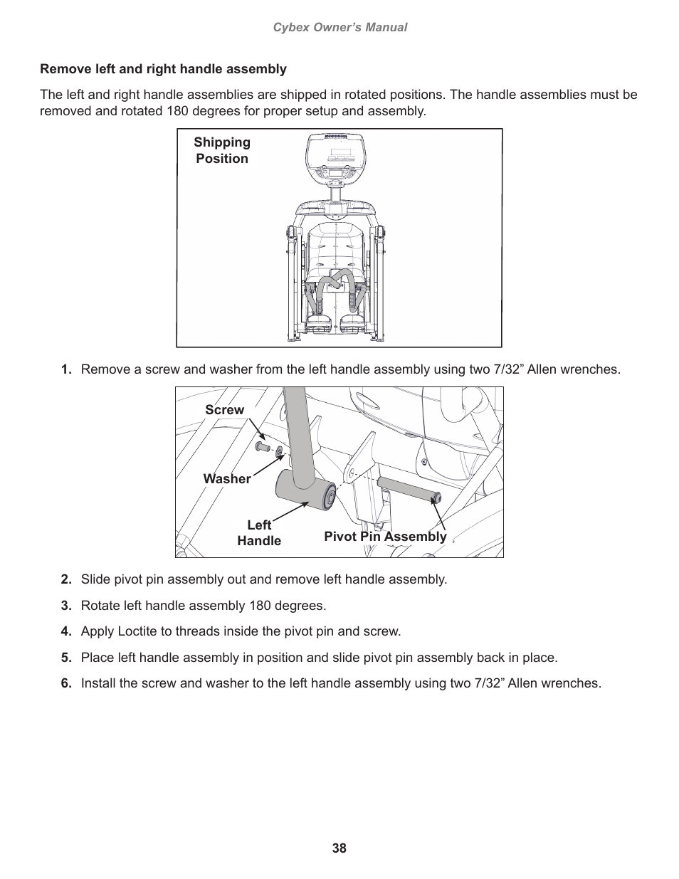 Cybex 770A Arc Trainer User Manual | Page 38 / 96