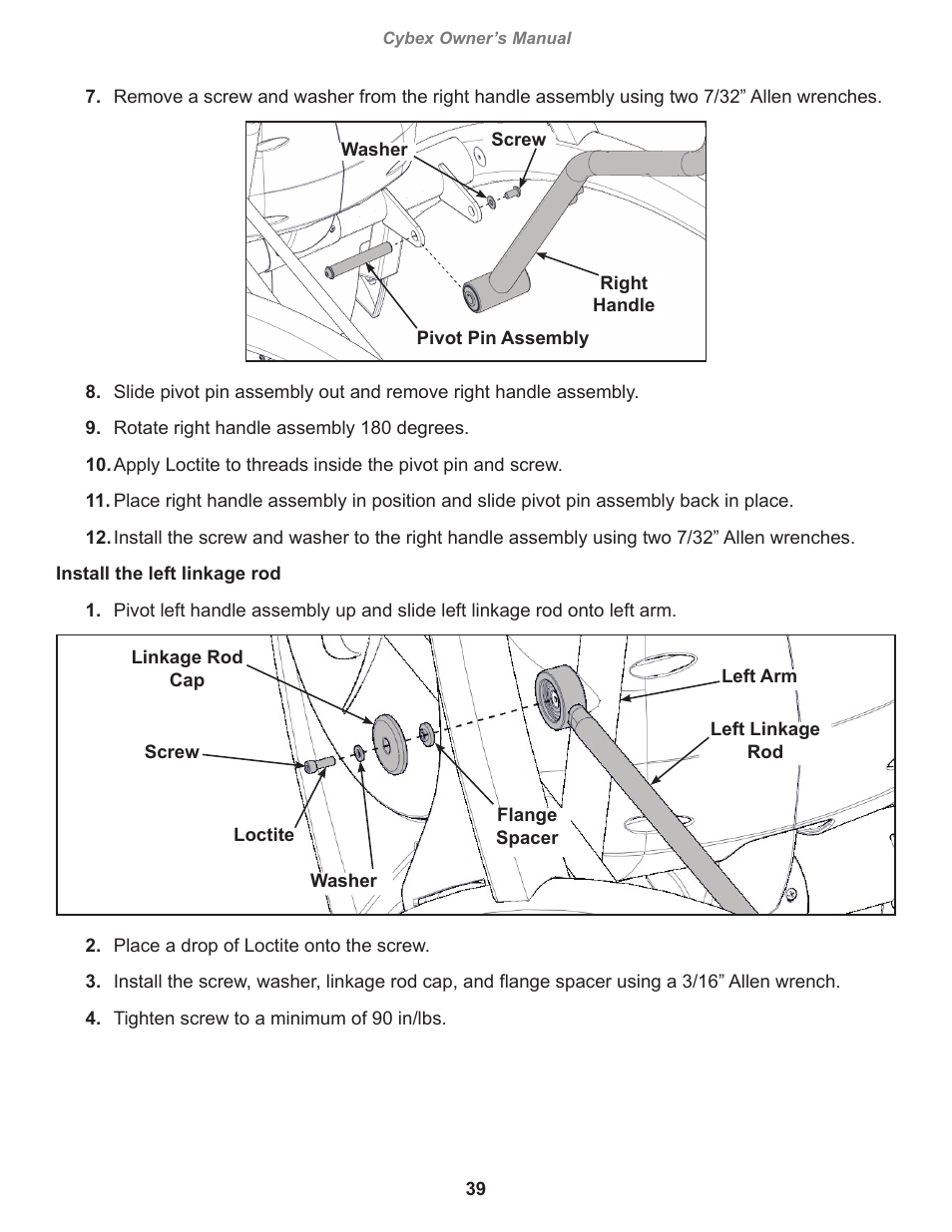 Cybex 770A Arc Trainer User Manual | Page 39 / 96