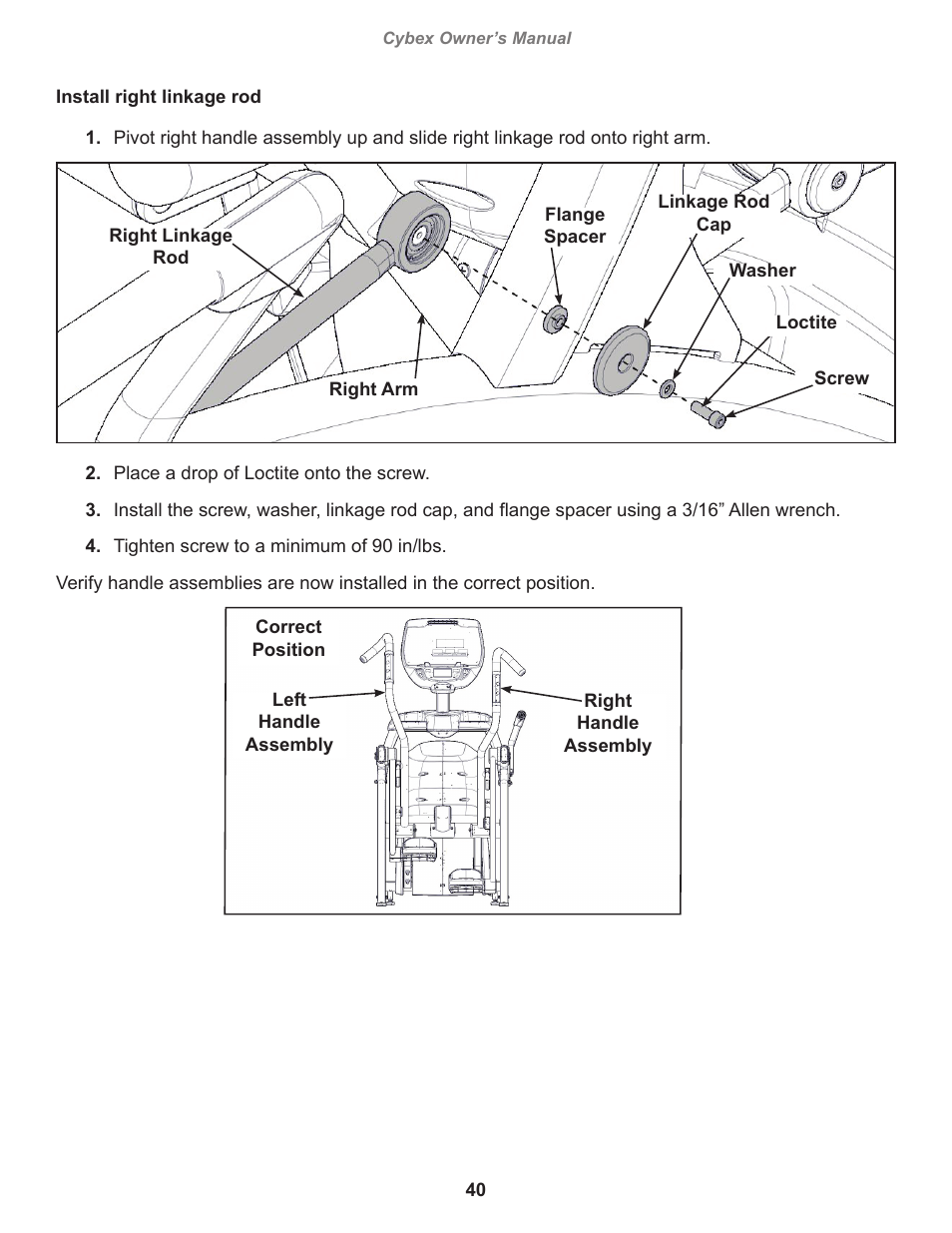 Cybex 770A Arc Trainer User Manual | Page 40 / 96