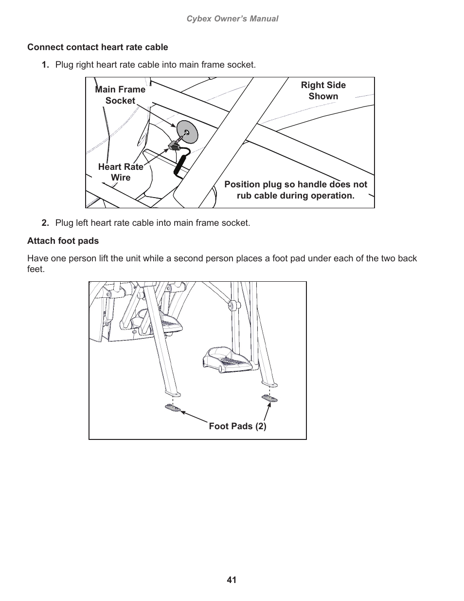 Cybex 770A Arc Trainer User Manual | Page 41 / 96