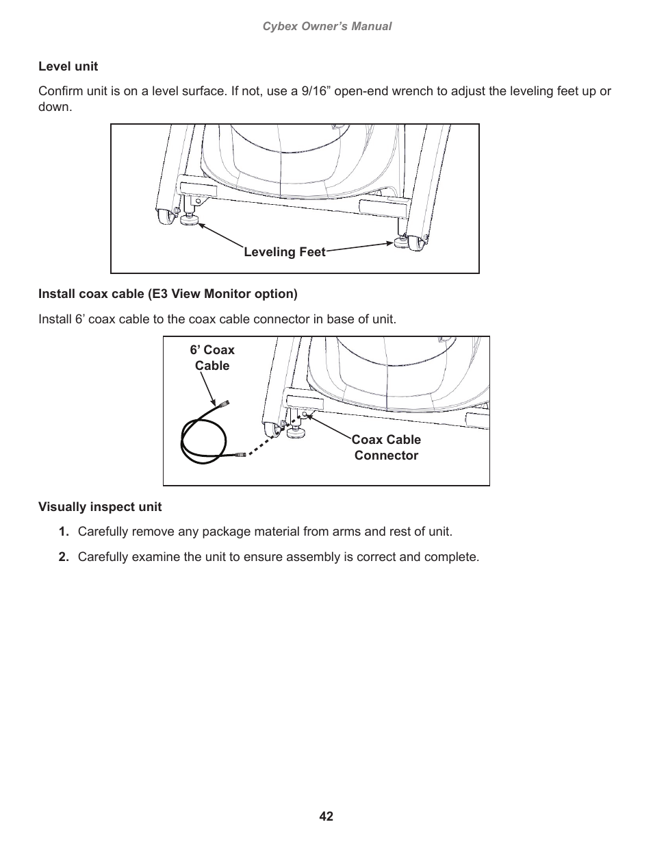 Cybex 770A Arc Trainer User Manual | Page 42 / 96