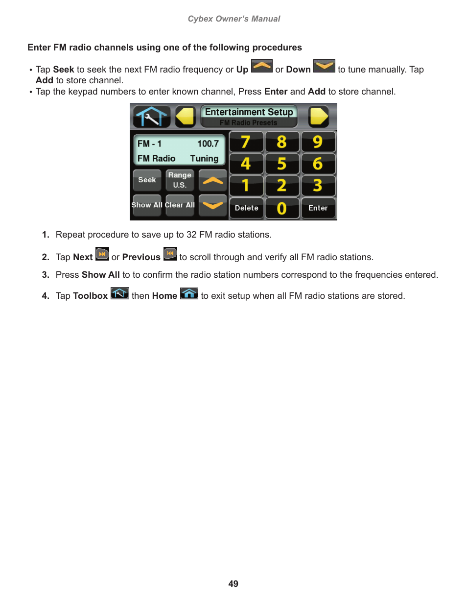 Cybex 770A Arc Trainer User Manual | Page 49 / 96