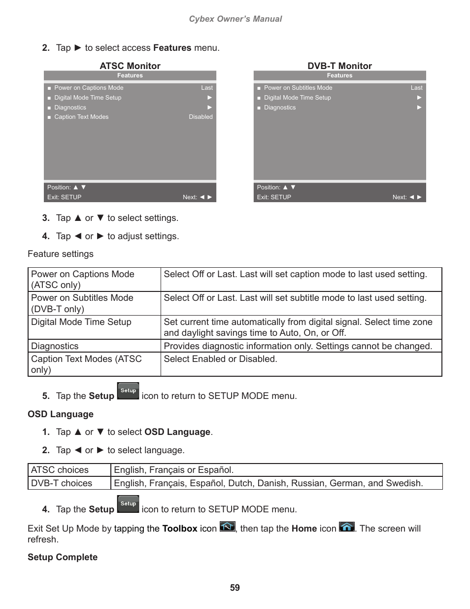 Cybex 770A Arc Trainer User Manual | Page 59 / 96