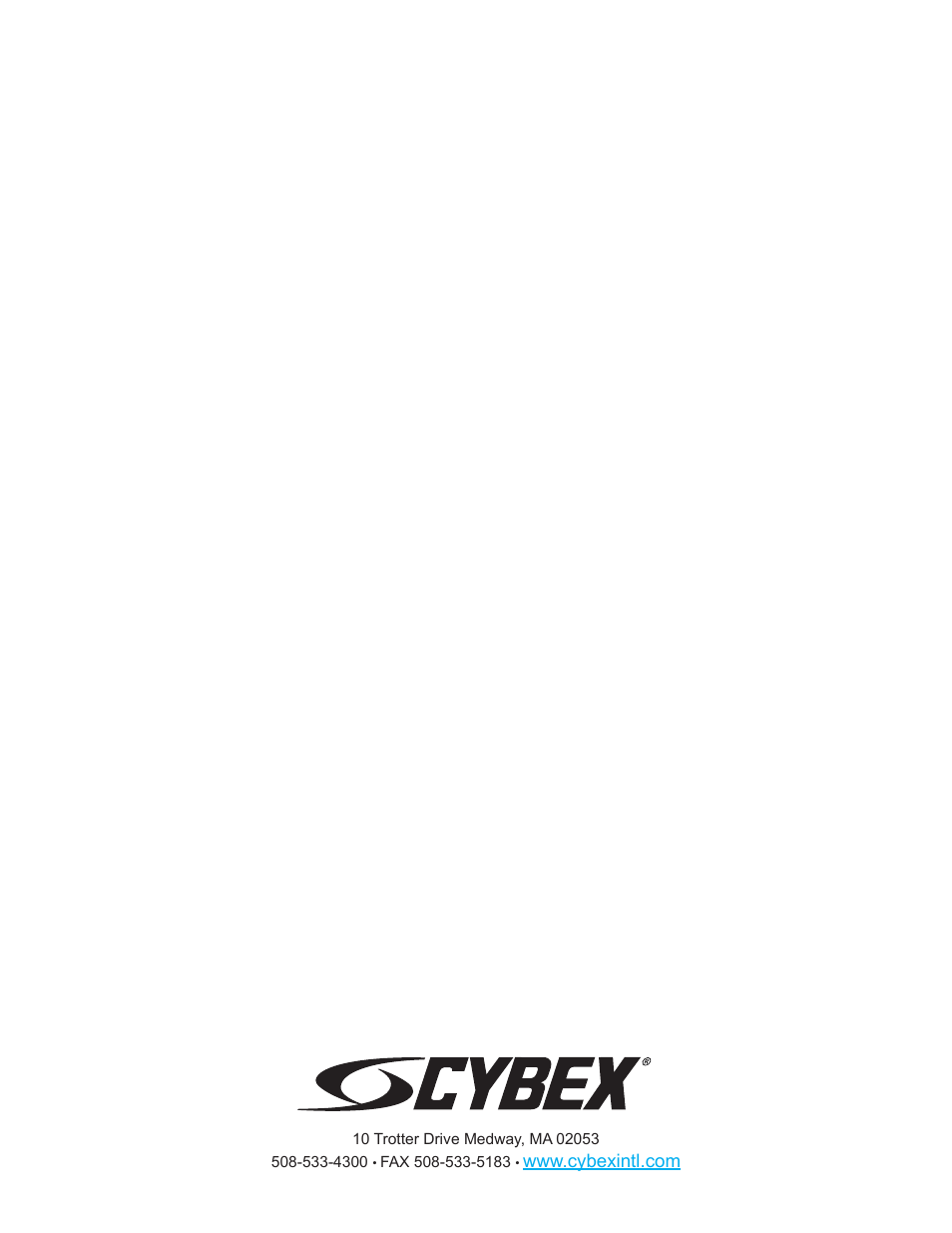 Cybex 770A Arc Trainer User Manual | Page 96 / 96