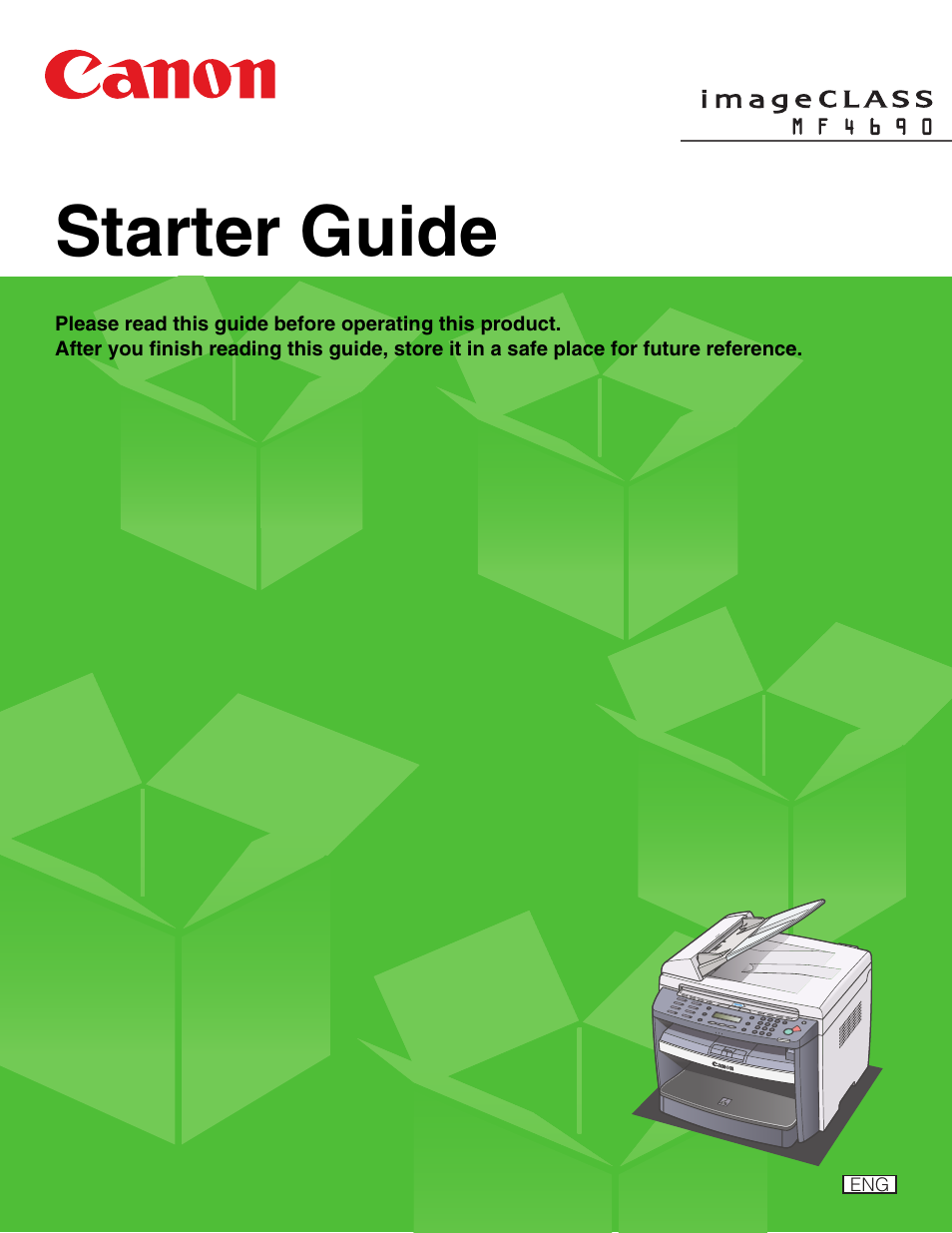 Canon ImageCLASS MF4690 User Manual | 22 pages