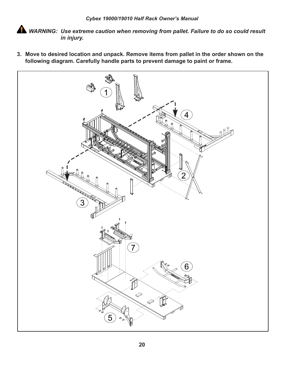 Cybex 19000 Big Iron Half Rack User Manual | Page 20 / 28