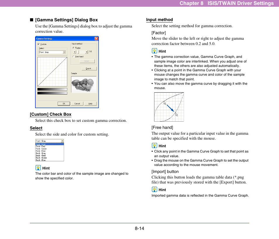 Chapter 8 isis/twain driver settings | Canon DR-X10C User Manual | Page 120 / 155