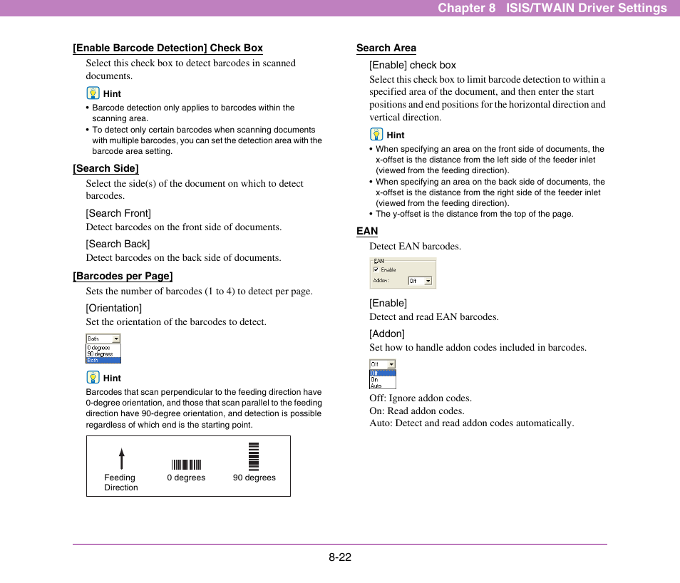 Chapter 8 isis/twain driver settings | Canon DR-X10C User Manual | Page 128 / 155