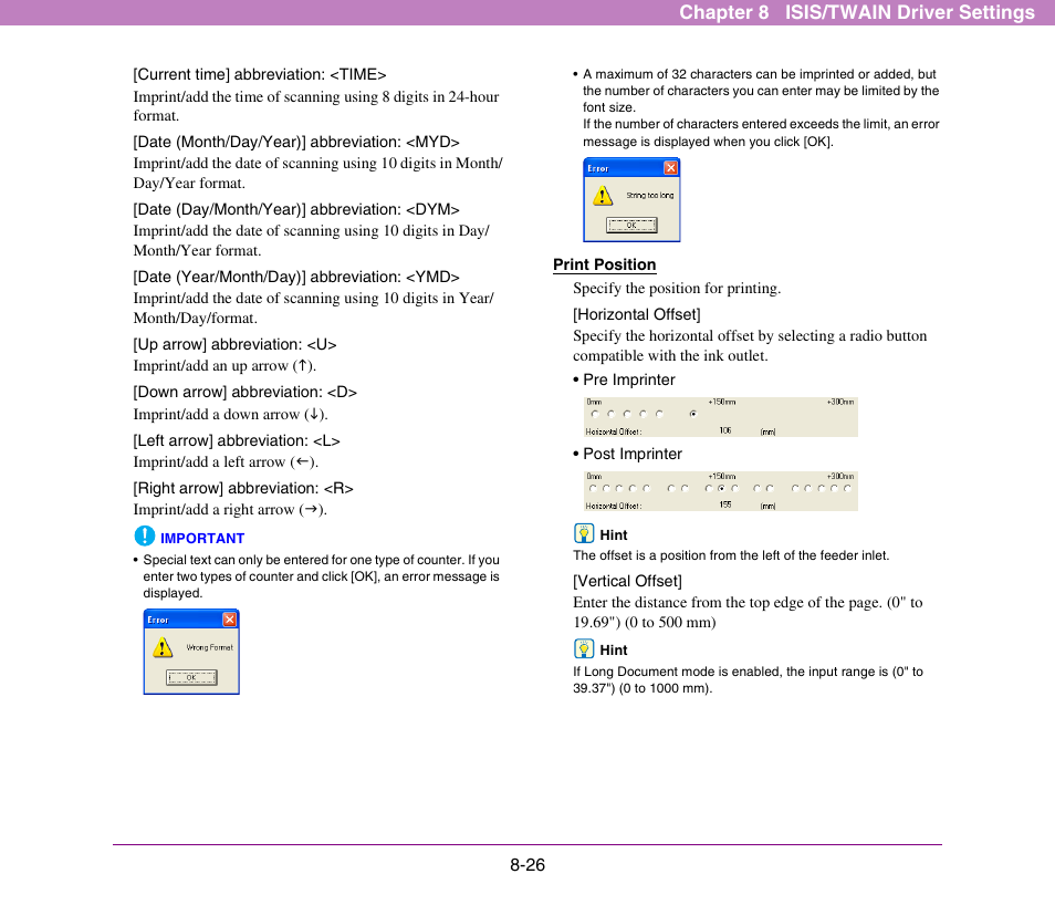 Chapter 8 isis/twain driver settings | Canon DR-X10C User Manual | Page 132 / 155