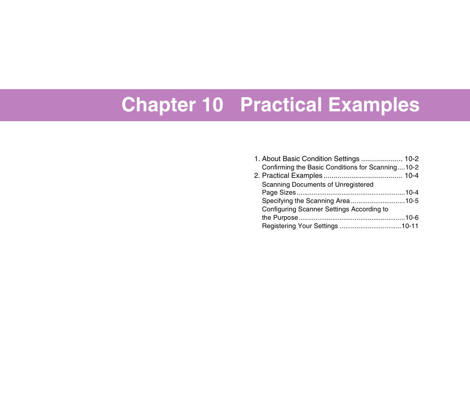 Chapter 10 practical examples | Canon DR-X10C User Manual | Page 144 / 155