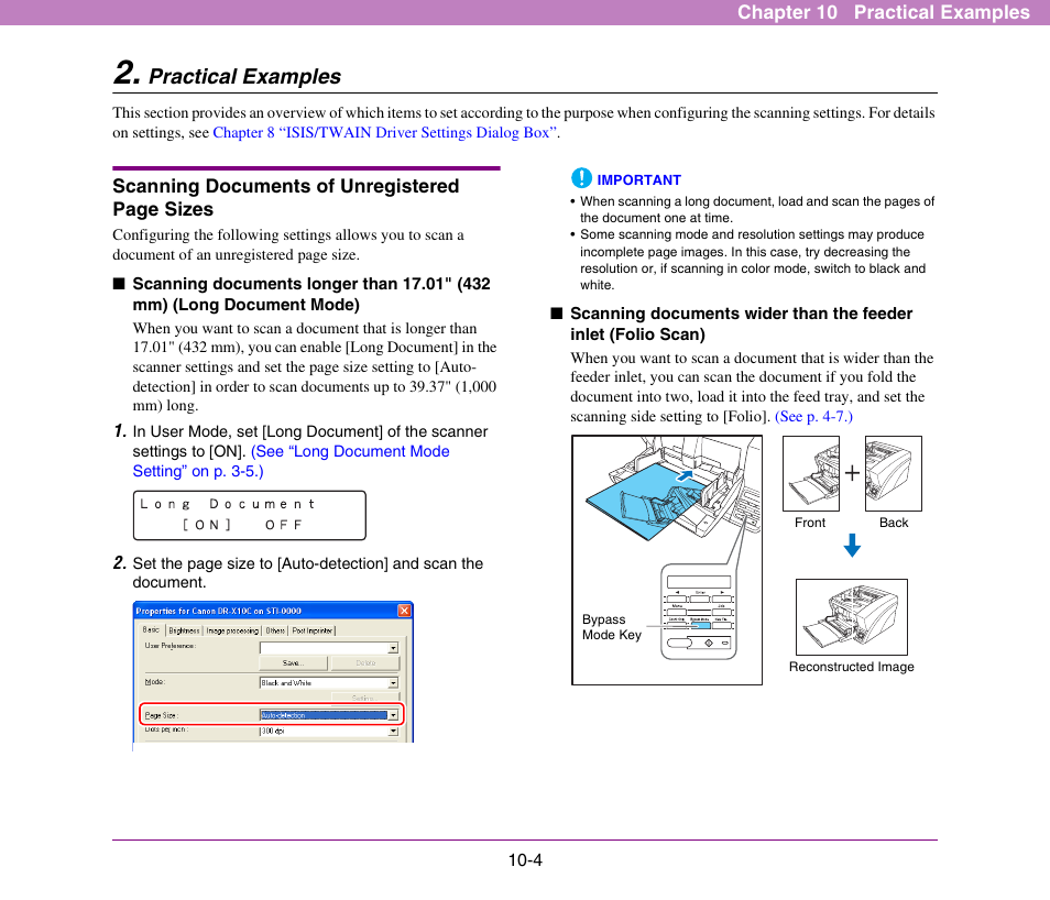 Practical examples, Practical examples -4 | Canon DR-X10C User Manual | Page 147 / 155