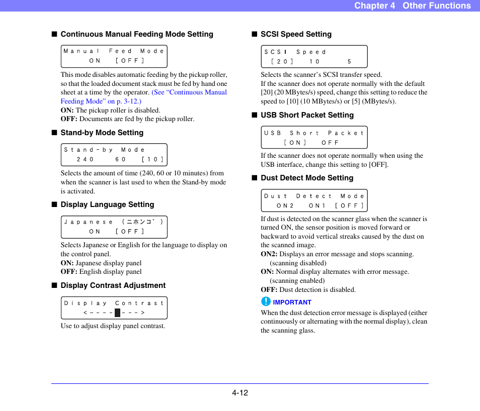 P. 4-12 | Canon DR-X10C User Manual | Page 64 / 155