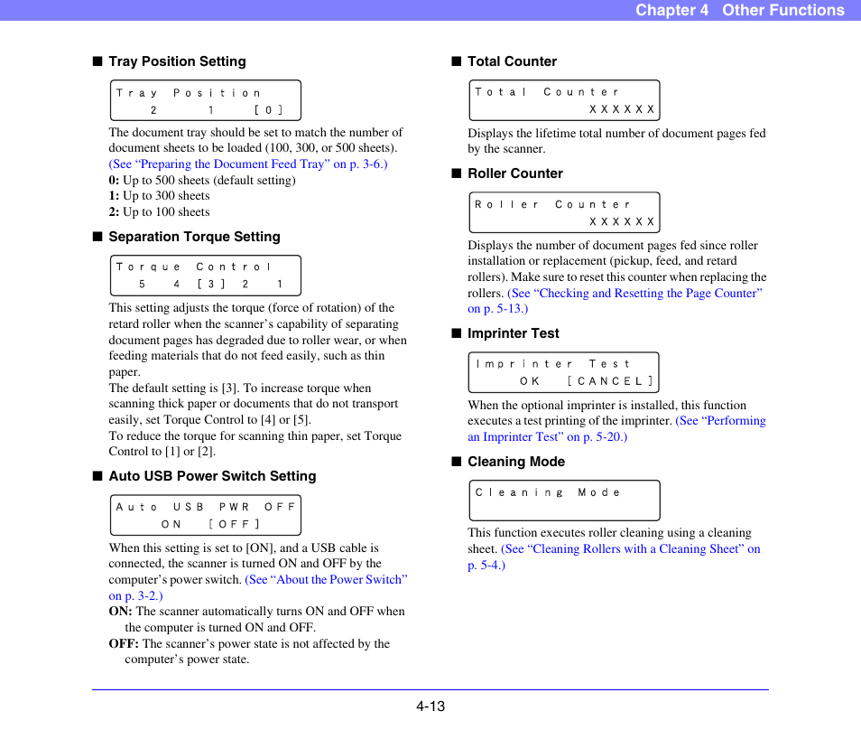 P. 4-13 | Canon DR-X10C User Manual | Page 65 / 155