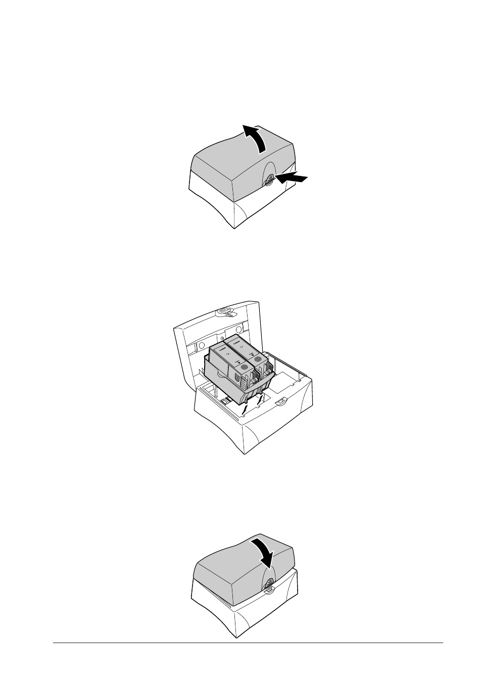 Using the bj cartridge container | Canon BJC-8500 User Manual | Page 111 / 159