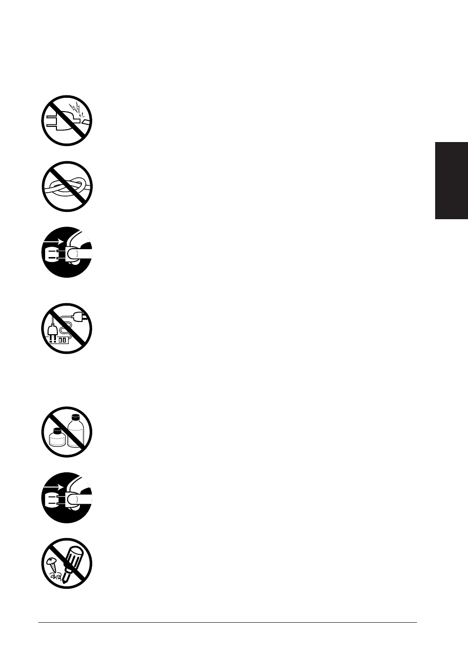 Using the printer power cord, Cleaning and maintaining the printer, General precautions 13 | Canon BJC-8500 User Manual | Page 18 / 159