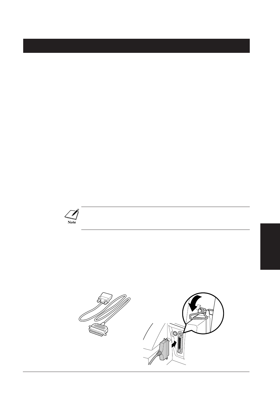 Chp.5: setting up and using the printer, Connecting the printer and computer, Setting up and using the printer | Canon BJC-8500 User Manual | Page 28 / 159