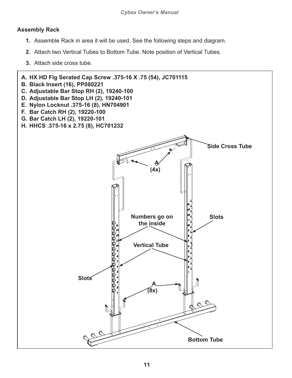 Cybex 19061 Big Iron Combo Bench User Manual | Page 11 / 22