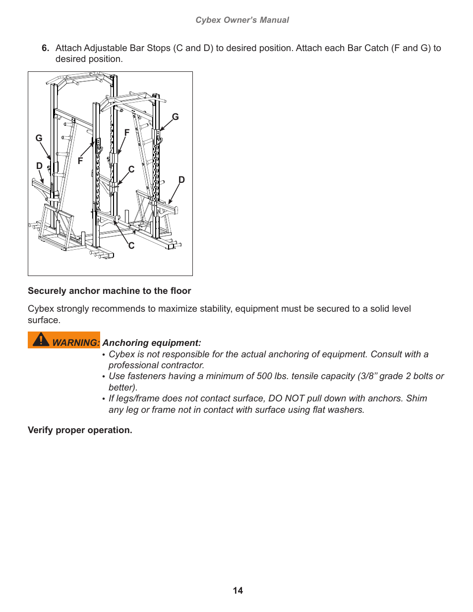 Environment and storage | Cybex 19061 Big Iron Combo Bench User Manual | Page 14 / 22
