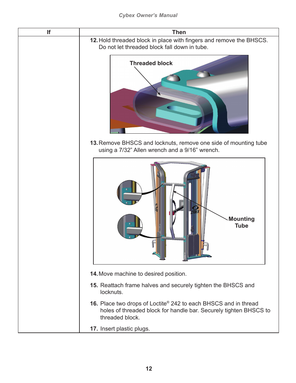 Cybex 18010 Bravo Press User Manual | Page 12 / 28