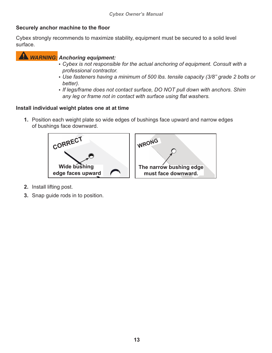 Cybex 18010 Bravo Press User Manual | Page 13 / 28