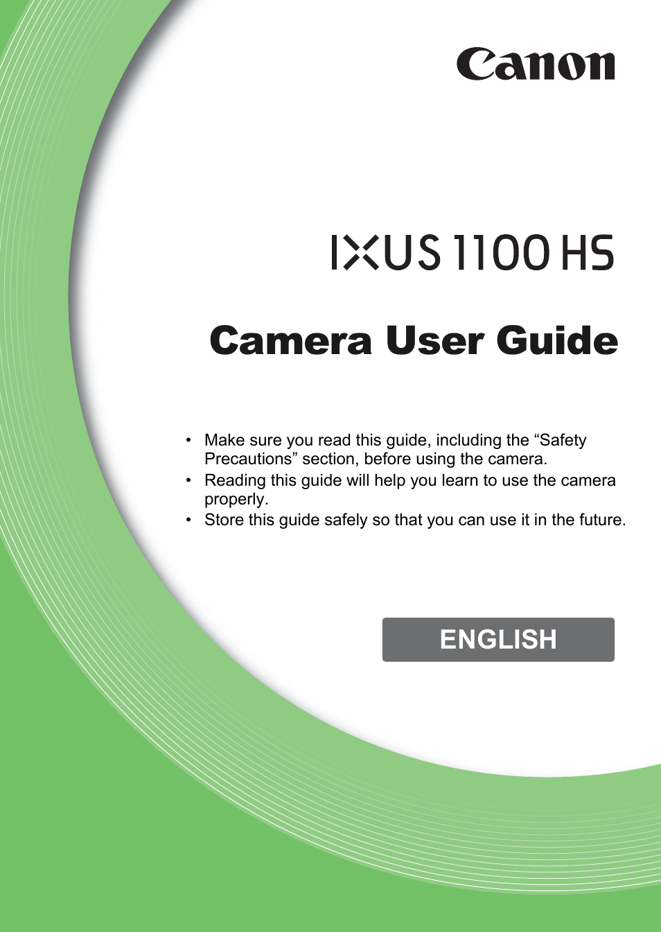 Canon IXUS 1100 HS User Manual | 209 pages