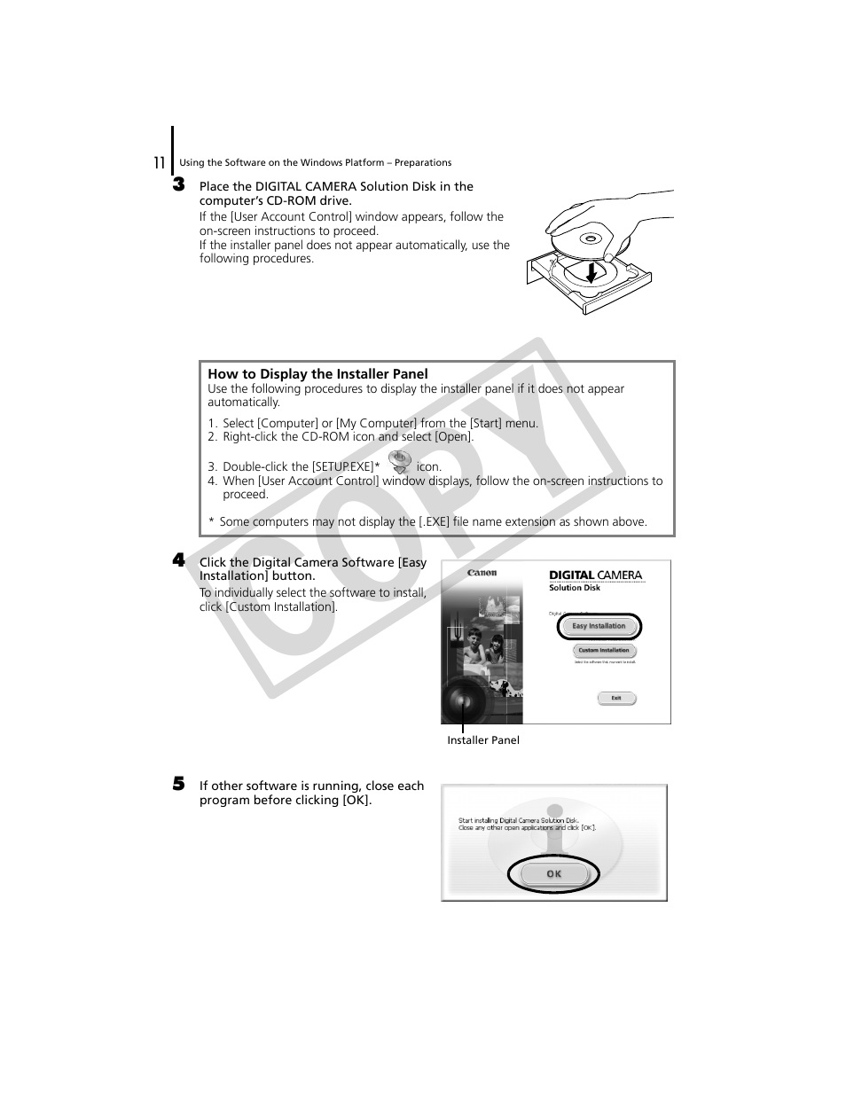 Co py | Canon CDP-E074-030 User Manual | Page 11 / 64