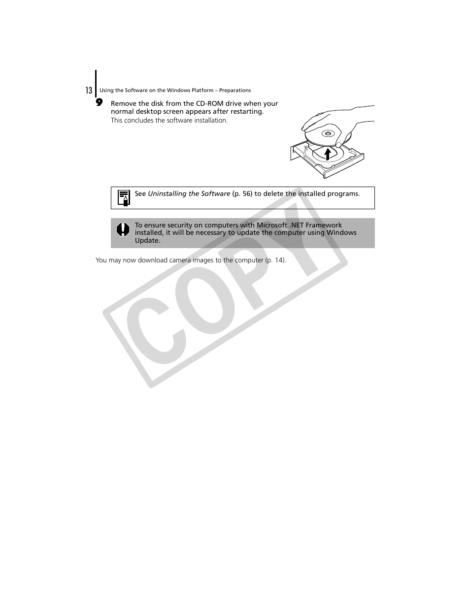 Co py | Canon CDP-E074-030 User Manual | Page 13 / 64