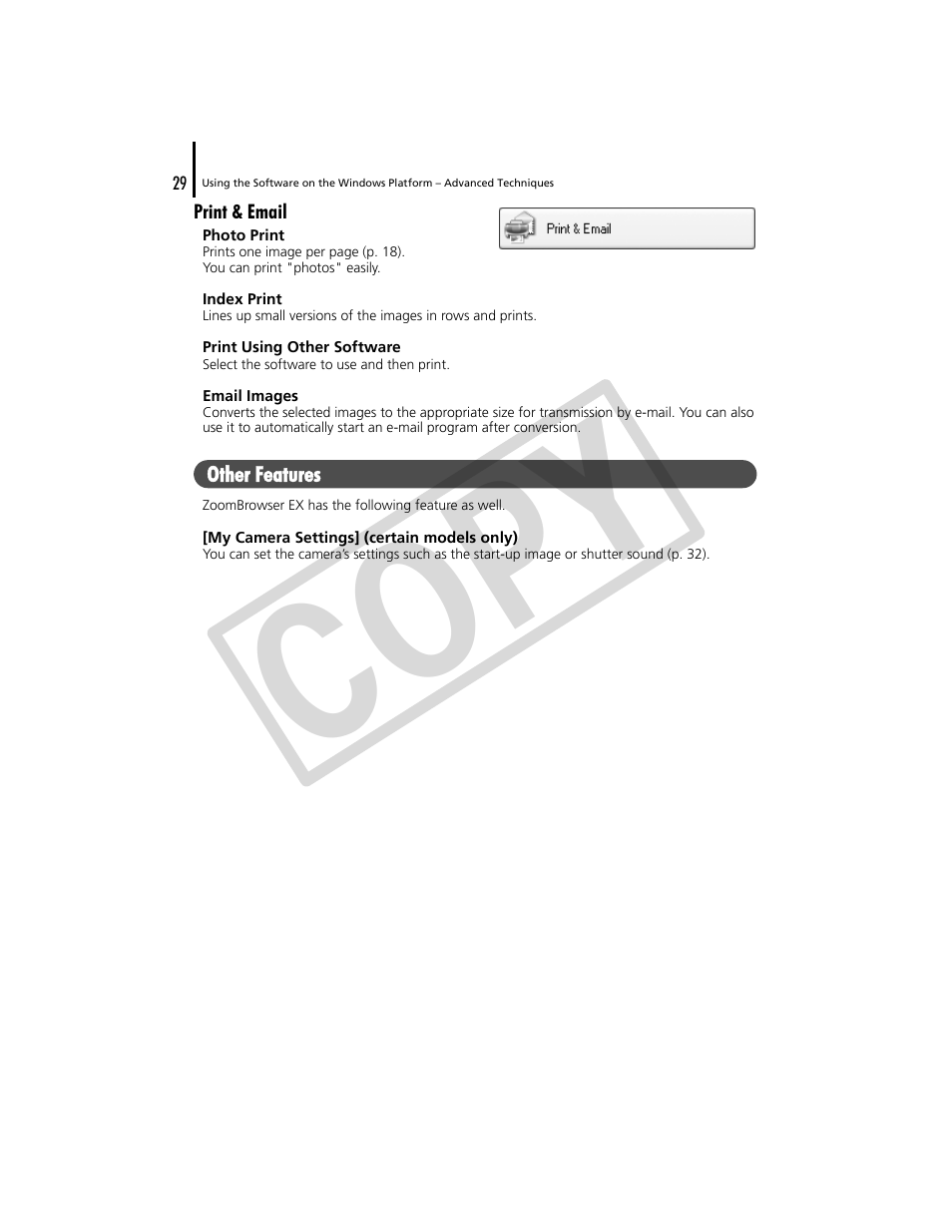 Co py | Canon CDP-E074-030 User Manual | Page 29 / 64