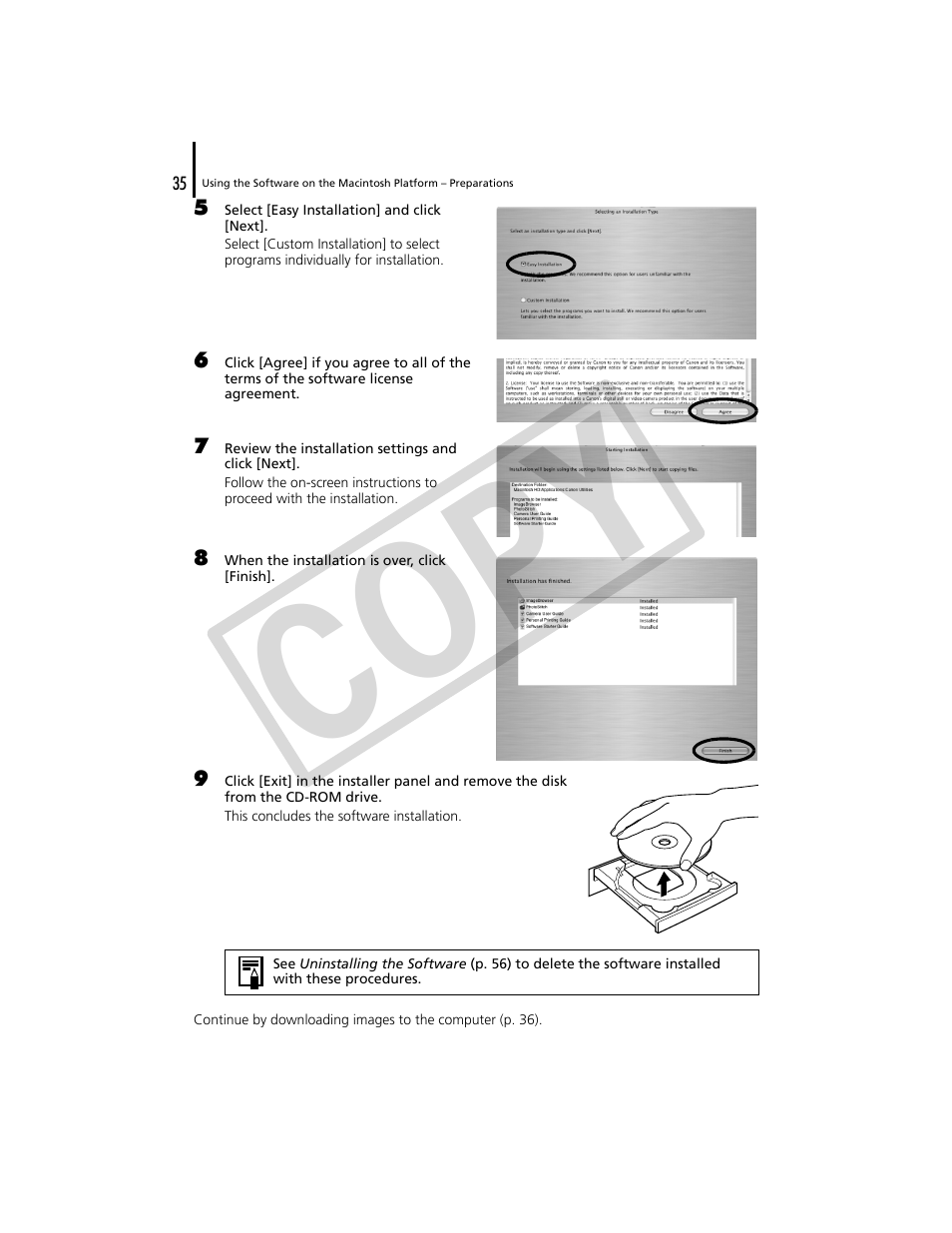 Co py | Canon CDP-E074-030 User Manual | Page 35 / 64