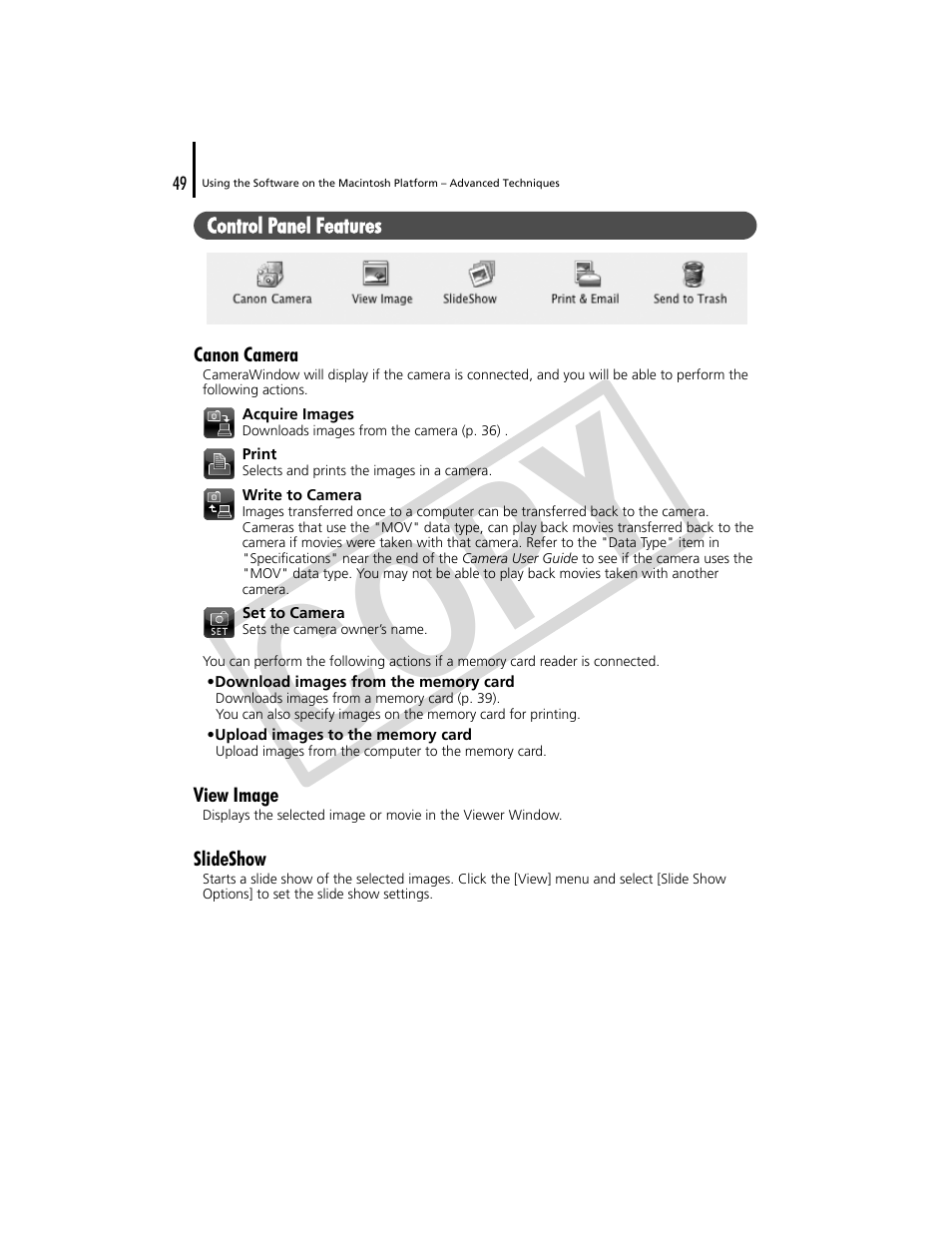 Co py | Canon CDP-E074-030 User Manual | Page 49 / 64