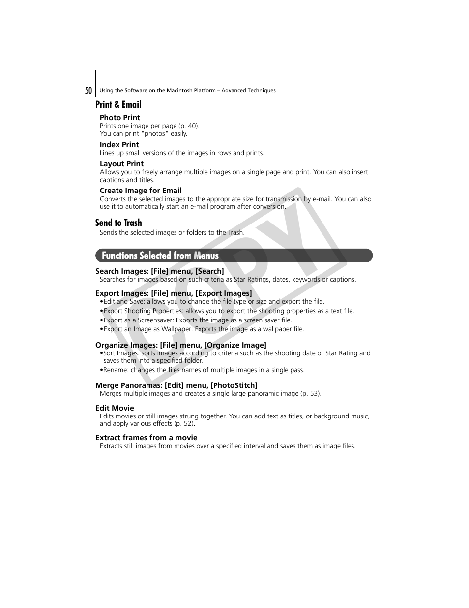 Co py | Canon CDP-E074-030 User Manual | Page 50 / 64