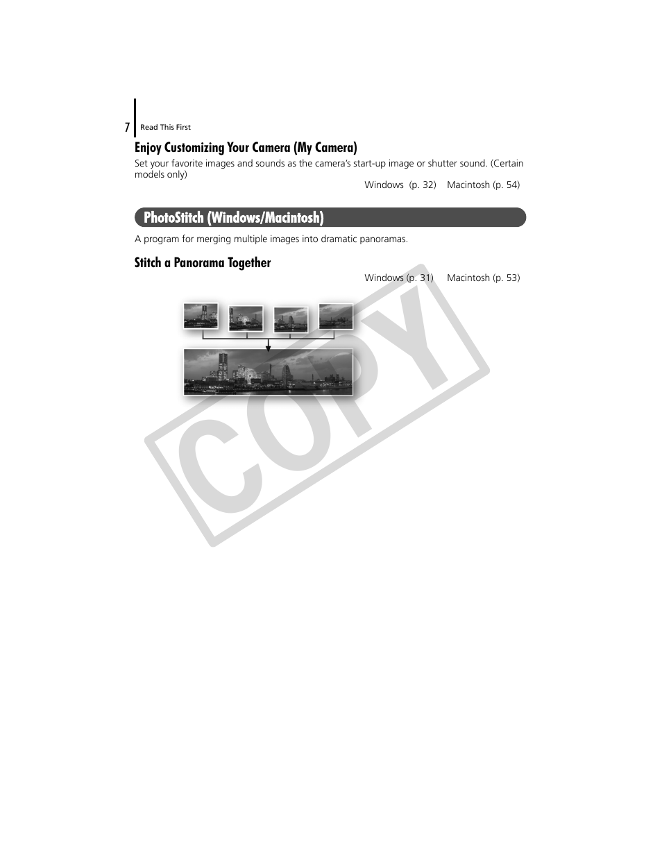 Co py | Canon CDP-E074-030 User Manual | Page 7 / 64