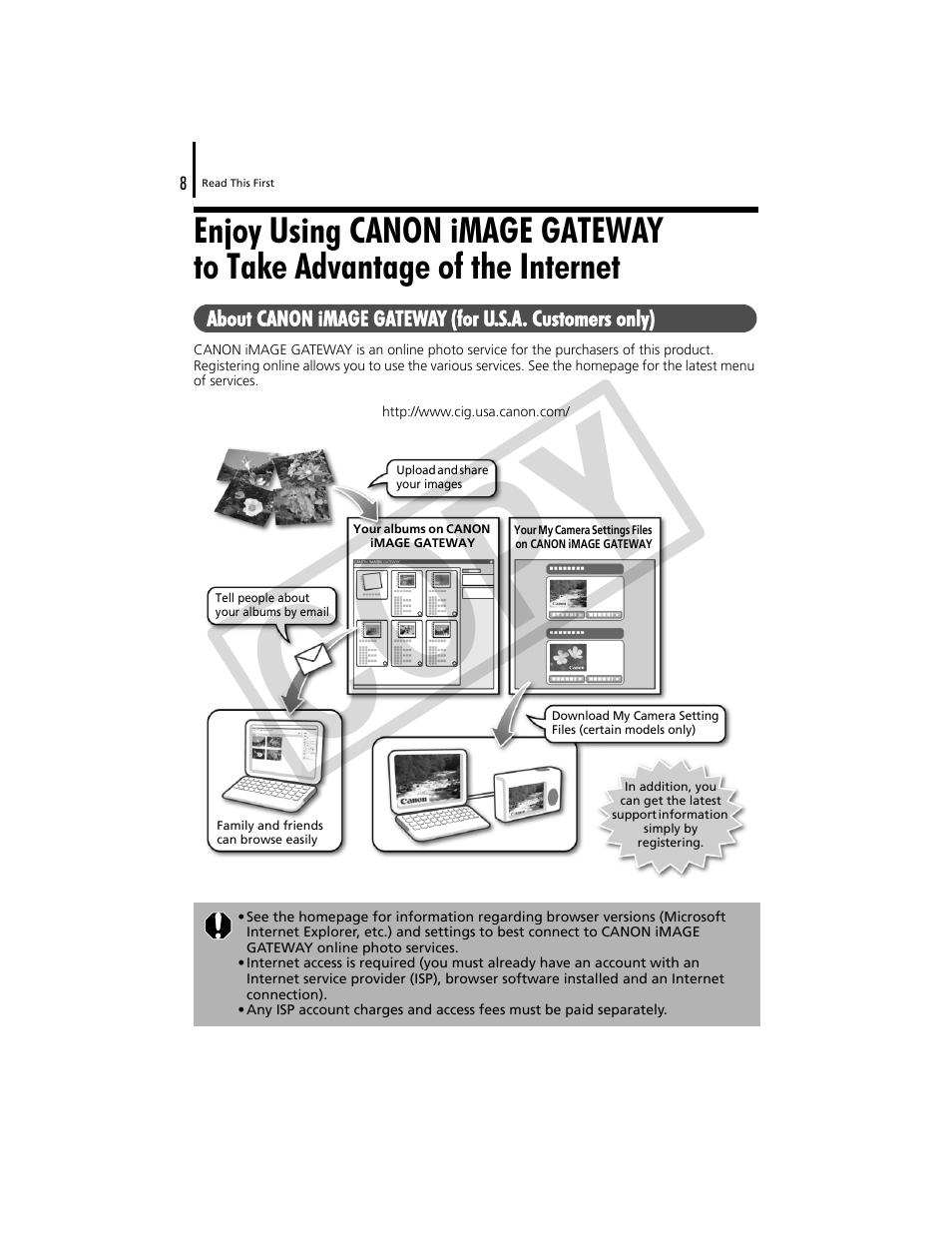 Co py | Canon CDP-E074-030 User Manual | Page 8 / 64