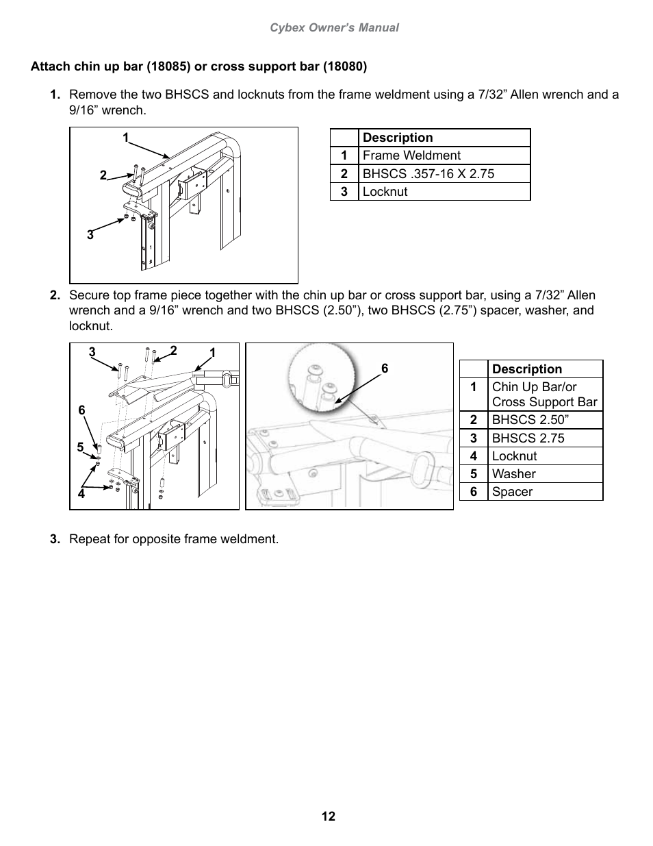 Cybex 18080 Bravo Pro User Manual | Page 12 / 32