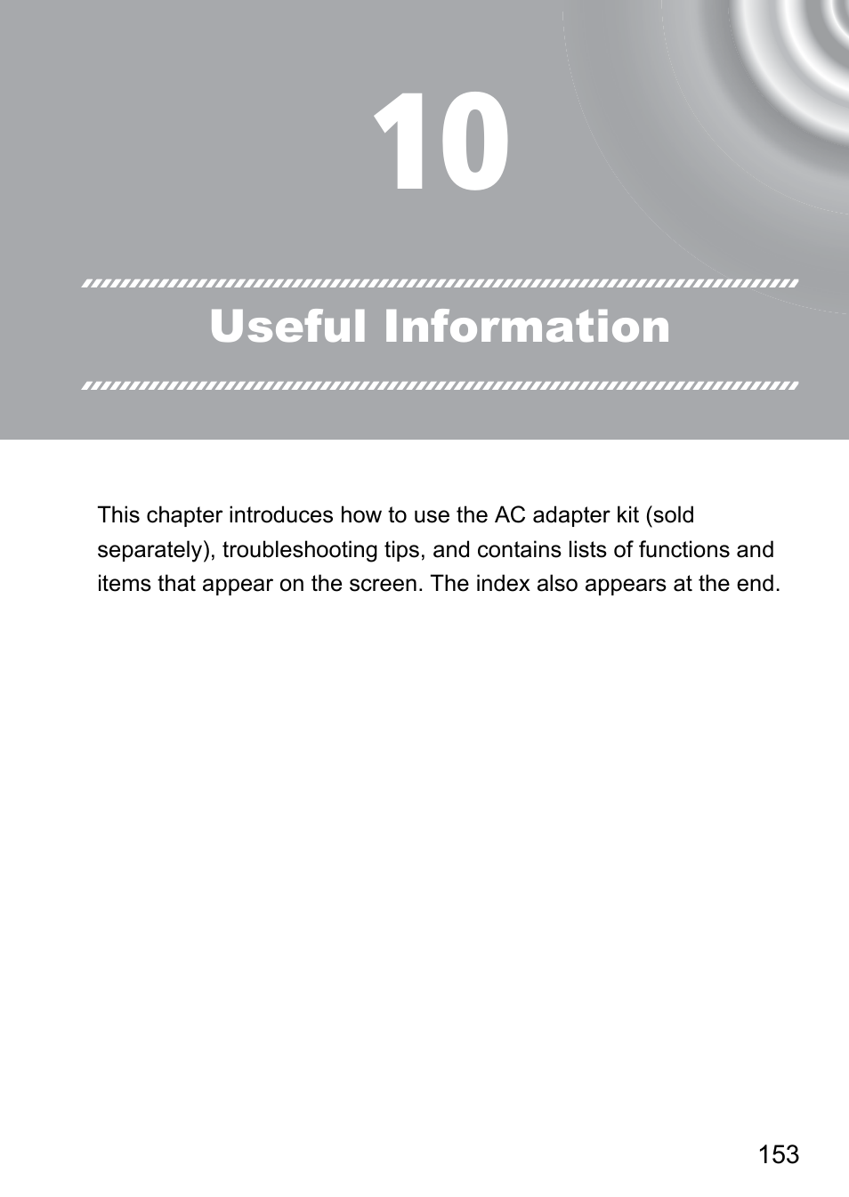 10 useful information | Canon IXUS 130 User Manual | Page 153 / 176