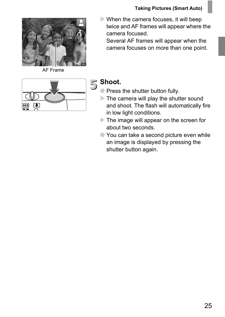 Shoot | Canon IXUS 130 User Manual | Page 25 / 176