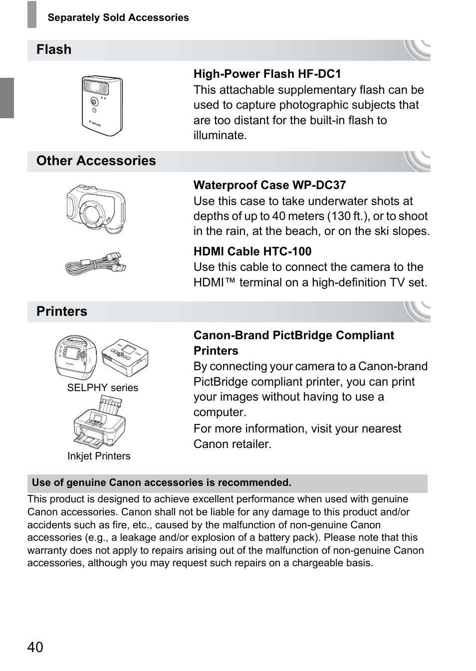Canon IXUS 130 User Manual | Page 40 / 176