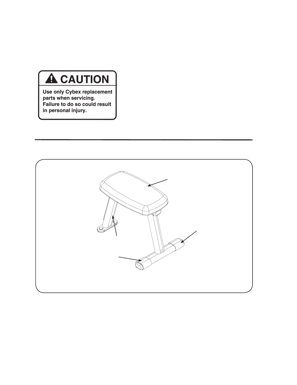 6 - service, Bench | Cybex 8820 Bravo Bench User Manual | Page 13 / 18