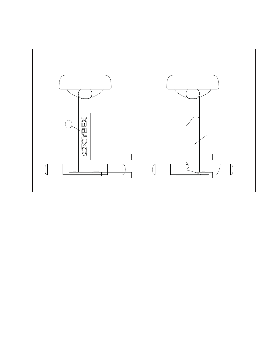 8820 decal placement detail | Cybex 8820 Bravo Bench User Manual | Page 15 / 18